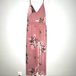 Maxi Dress Romper - Size Medium 7-9)